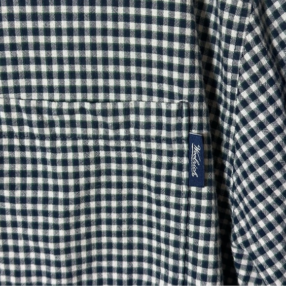 Woolrich Men Button Down Short Sleeve Plaid Green Shirt size XL. - Picture 4 of 8